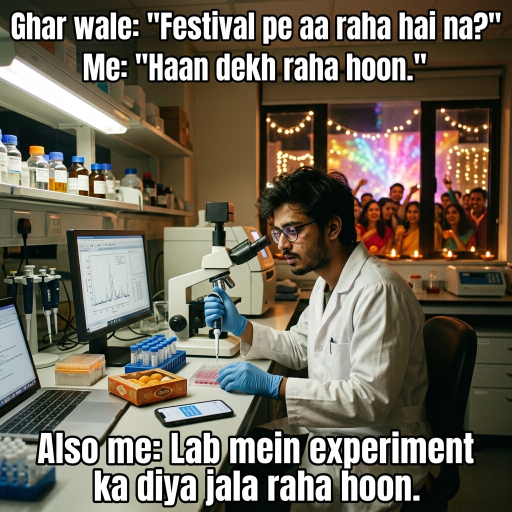 Festival Leave vs the Experiment: The reaction does not respect the holiday calendar.